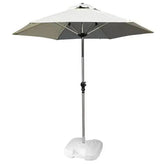 2.1m Parasol In Natural with Resol Base - Pack of Two  Adomoo
